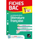Fiches bac - Mémento de la littérature française 1re 